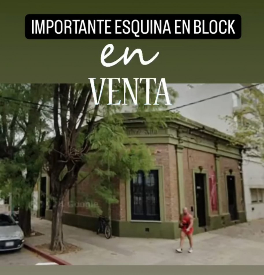SE VENDE IMPORTANTE ESQUINA - AV SOAREZ Y ZAPIOLA - CON RENTA